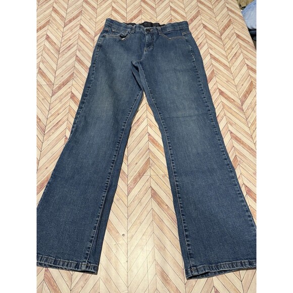 Lee Sinfully Soft Jeans 10 Medium’s Women’s Bootcut Denim Elastic Waist - Picture 1 of 10